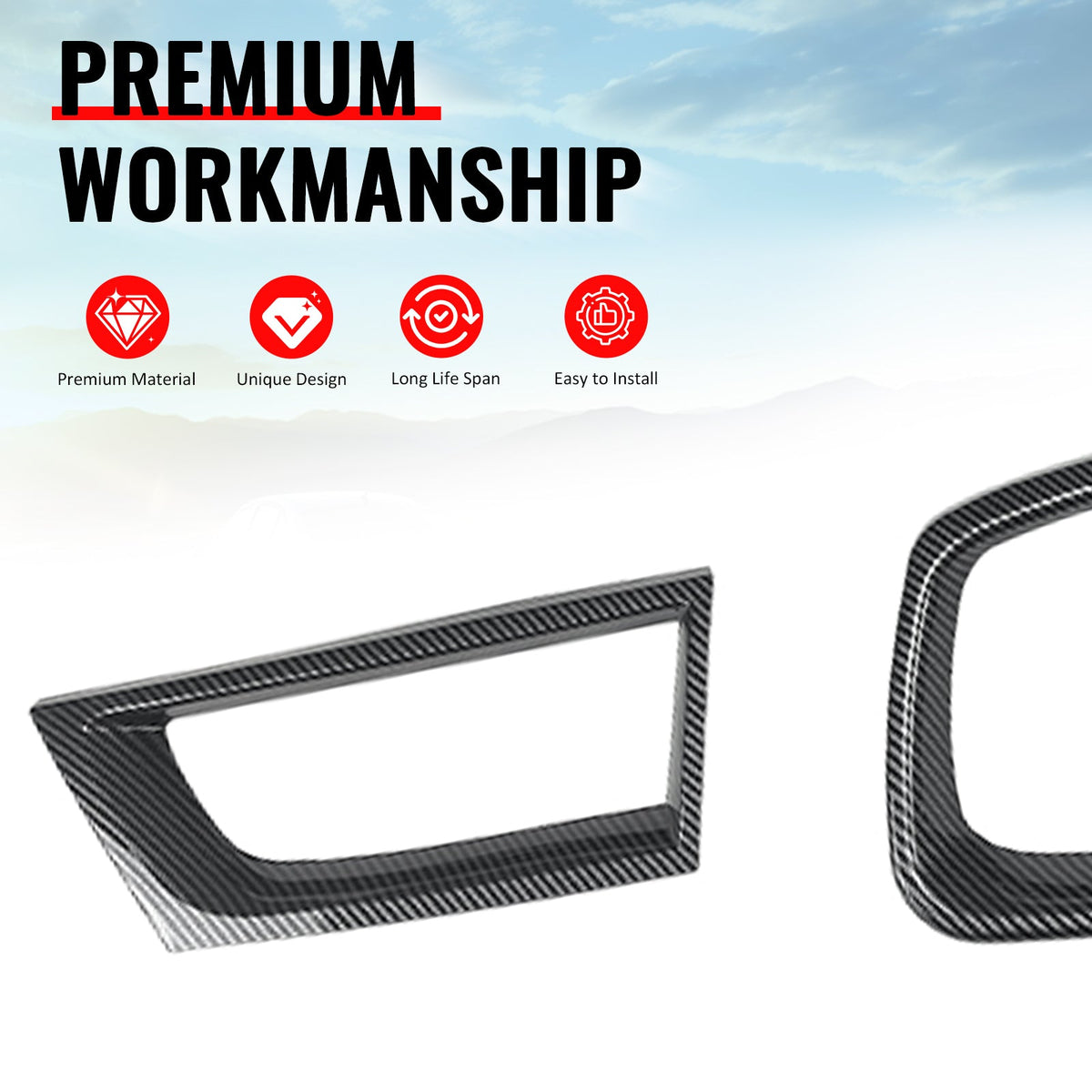 2006-2007 Subaru Impreza WRX OE Carbon Fiber Print Front Grille ABS
