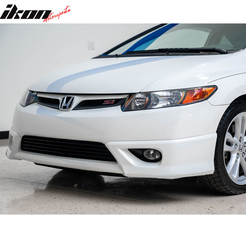 2006-2008 Honda Civic Coupe Front Lip HF-P Style Unpainted Lip Splitte