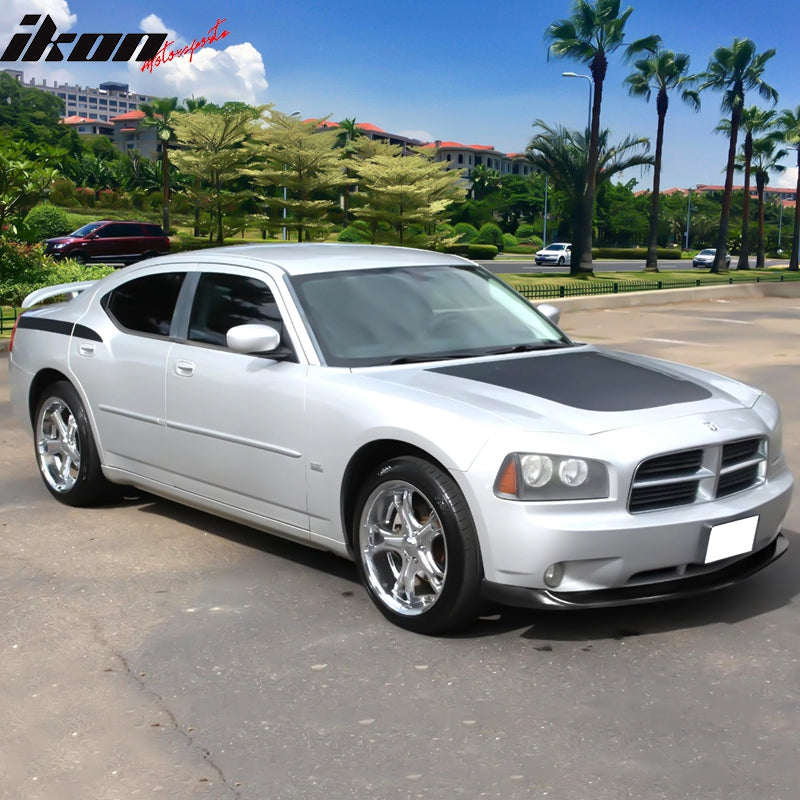 2006-10 Dodge Charger V2 Style Unpainted Front Lip Splitter Spoiler PU