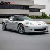 06-13 Chevy Corvette Z06 Style Front Bumper Cover w/ Gloss Black Lip