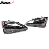 2006-2013 Lexus IS250 IS350 IS-F F Sport Style Black LED Headlights