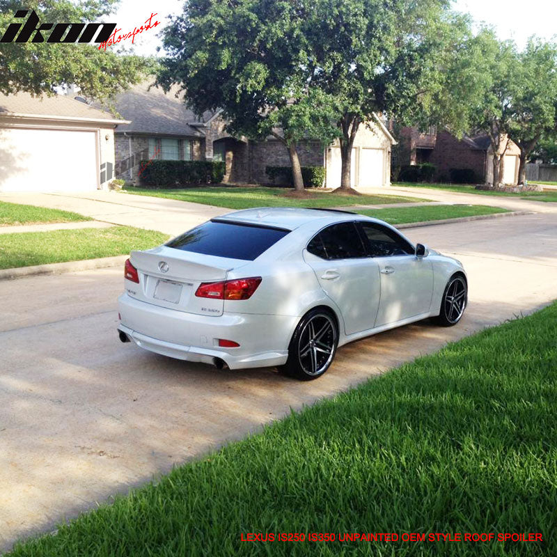 2006-2013 Lexus IS250 IS350 OEM Style Unpainted Roof Window Spoiler