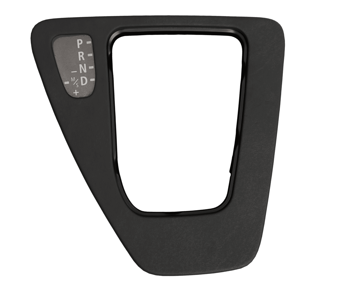 06-13 BMW E9X Auto Shift Plate Alcantara Suede