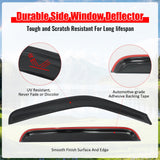 2006-2014 Honda Ridgeline Window Visors Smoke Acrylic Rain Sun Vent Deflectors Side Door Guard 4PCS Set