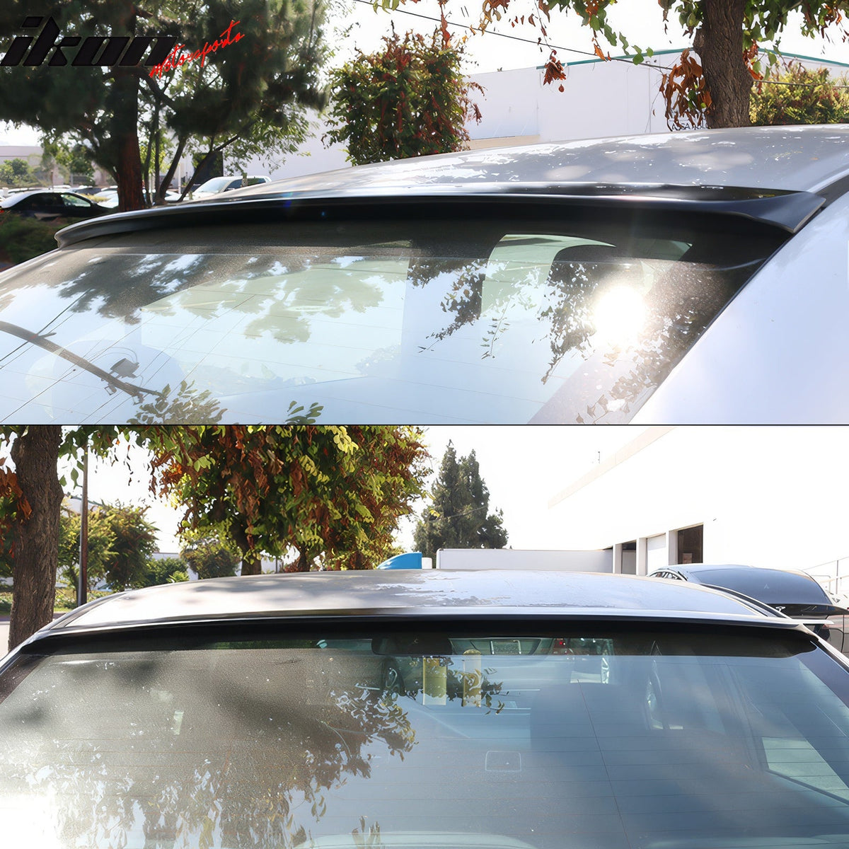 Roof Spoiler for Honda Civic Sedan 4-Door 2006-2015 Unpainted Black ABS