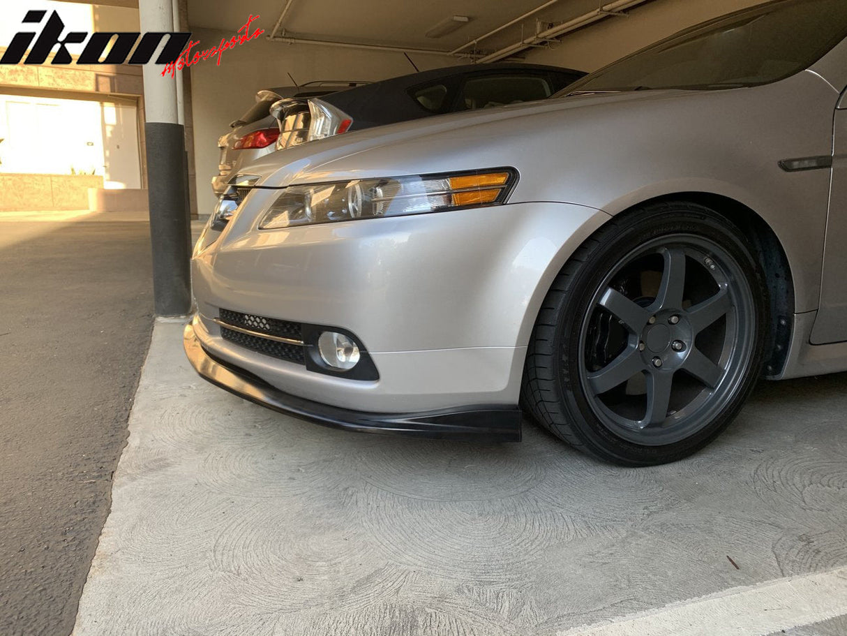 2007-2008 Acura TL Type S CS Style Unpainted Black Front Bumper Lip PU