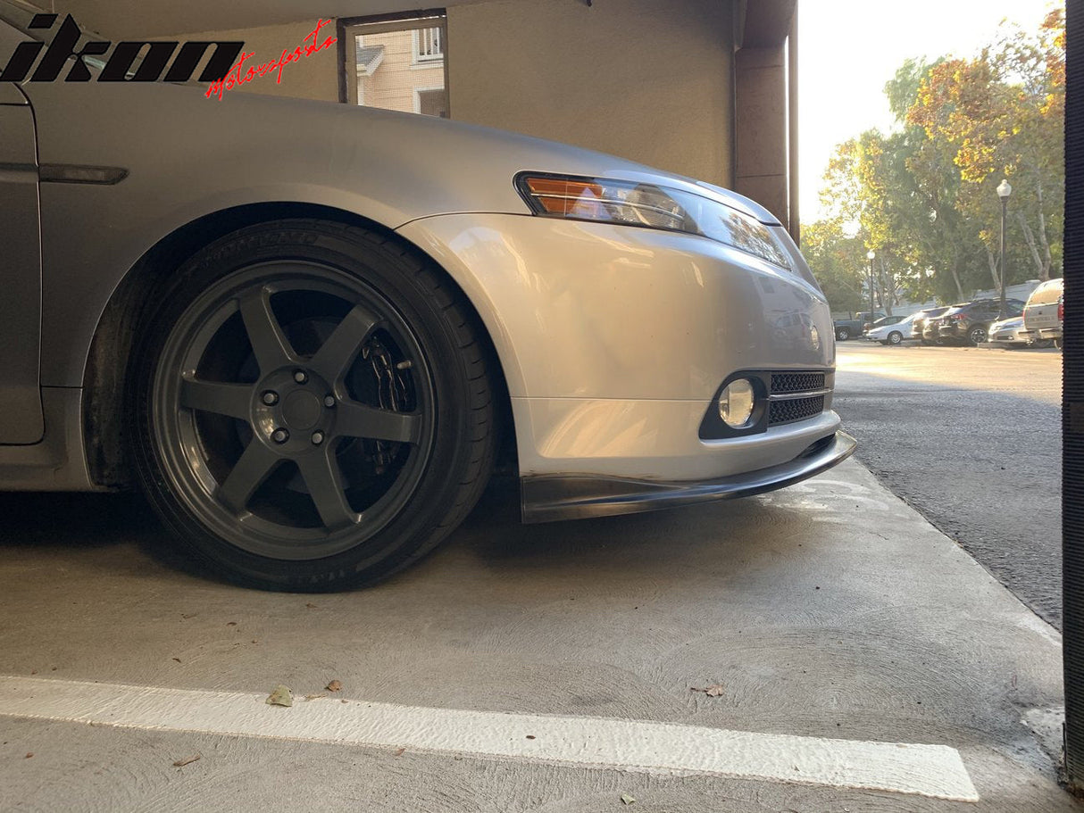 2007-2008 Acura TL Type S CS Style Unpainted Black Front Bumper Lip PU