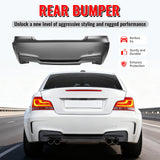 2007-2013 BMW 1-Series E82 Coupe & E88 1M Style Rear Bumper Cover PP