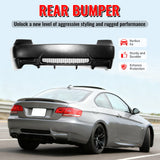2007-2013 BMW E92 E93 3 Series M3 Style Unpainted Rear Bumper Cover PP