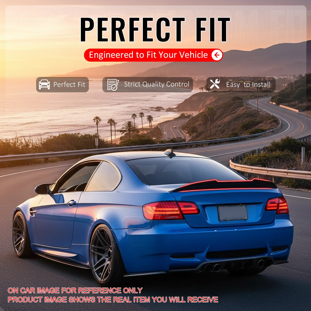 Trunk Spoiler for BMW E92 3-Series Coupe 2007-2013 PSM