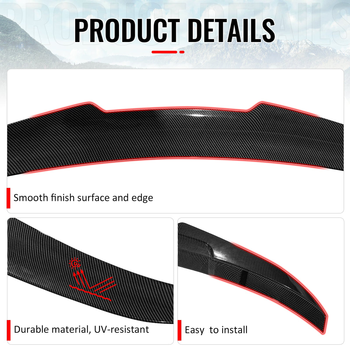 Trunk Spoiler for BMW E92 3-Series Coupe 2007-2013 PSM