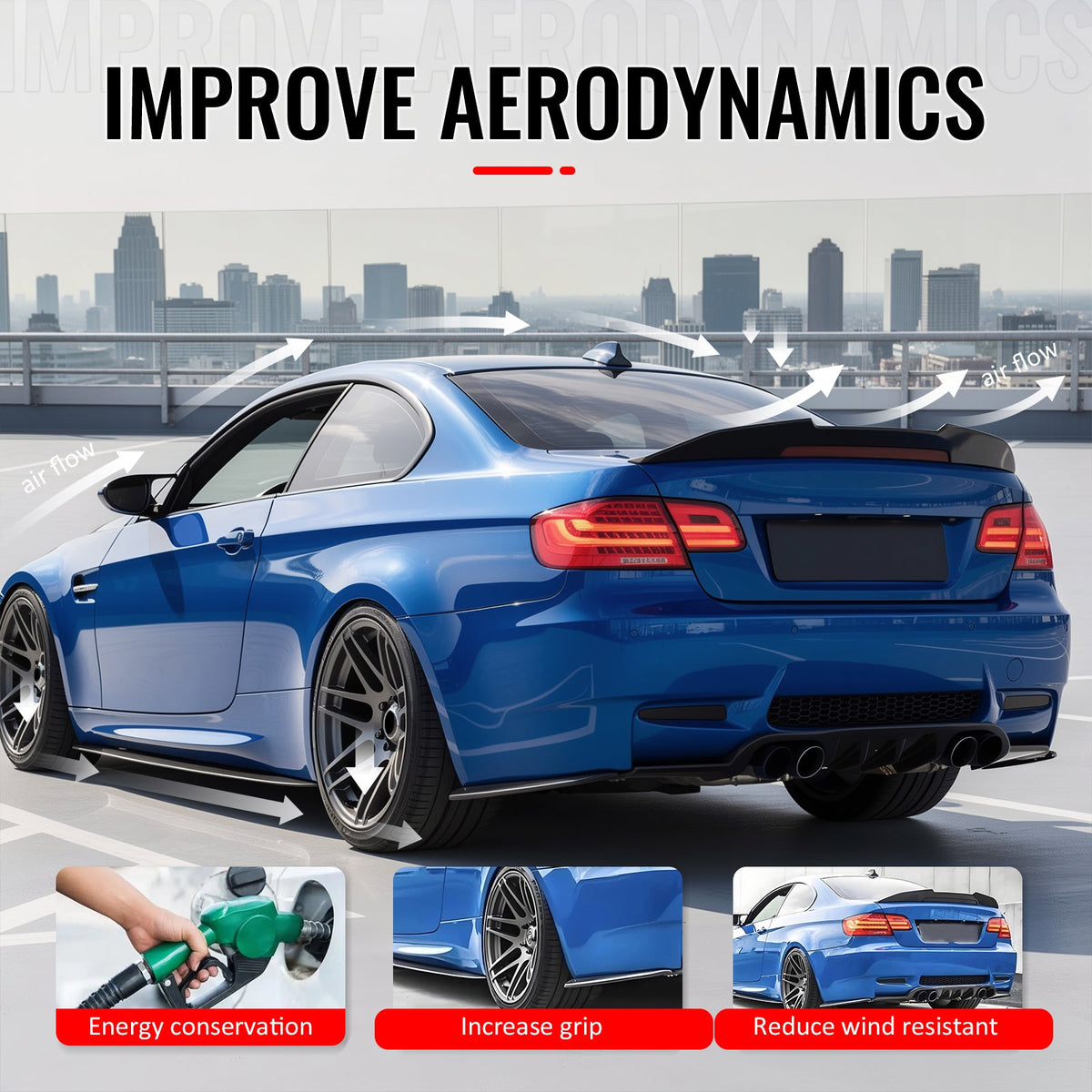 Trunk Spoiler for BMW E92 3-Series Coupe 2007-2013 PSM