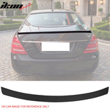2007-2013 Benz W221 S-Class AMG Style Matte Black Trunk Spoiler ABS