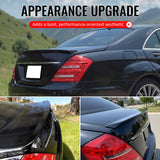 2007-2013 Benz W221 S-Class AMG Style Gloss Black Trunk Spoiler ABS