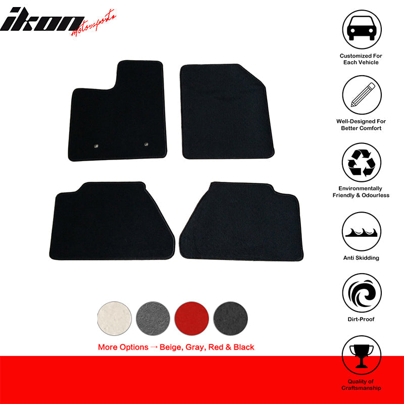 Floor Mat for Ford Edge 2007-2013 Black Carpet 4PC Nylon