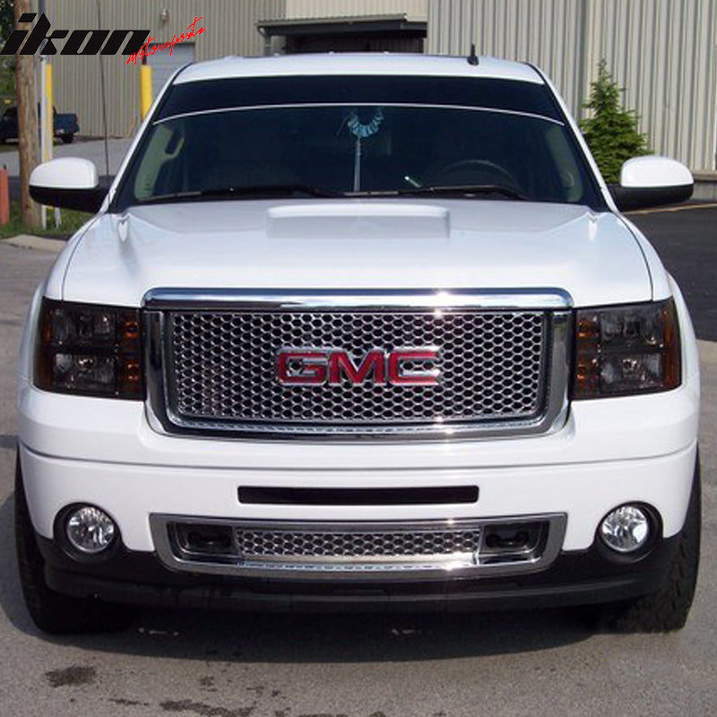 2007-2013 GMC Sierra 1500 Grill Round Hole Front Mesh Grille ABS