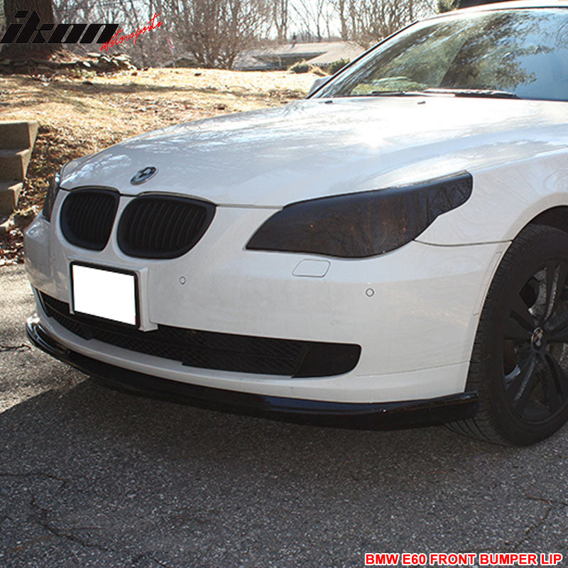 2008-2010 BMW E60 5 Series LCI H Style Unpainted Front Bumper Lip PU