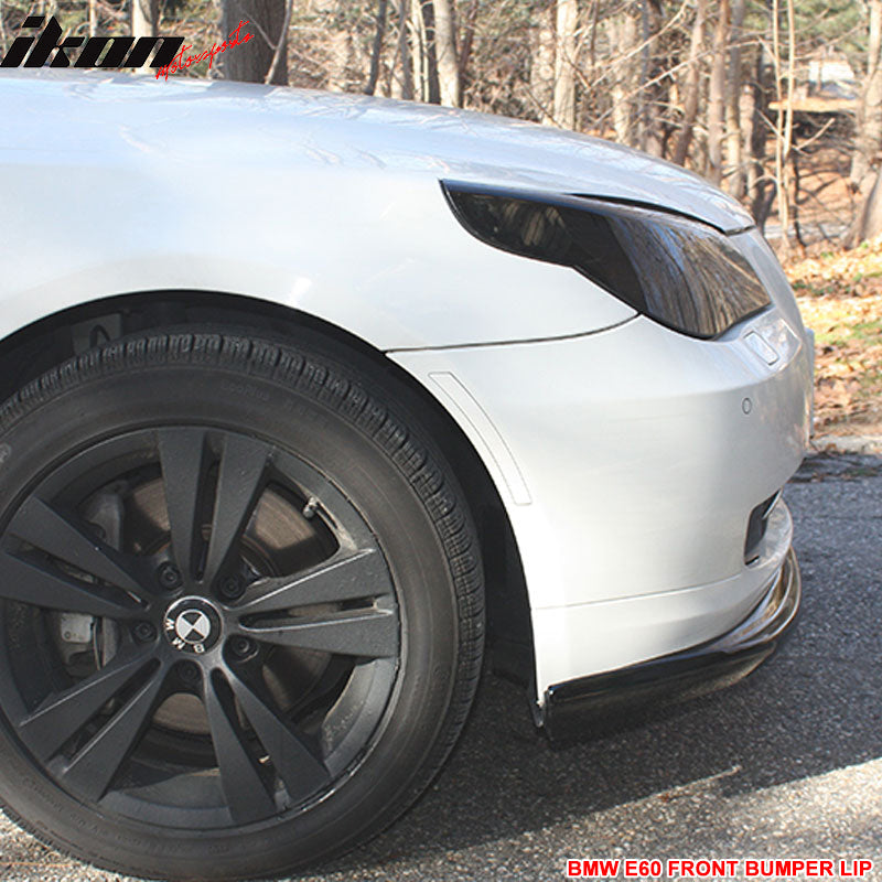 2008-2010 BMW E60 5 Series LCI H Style Unpainted Front Bumper Lip PU