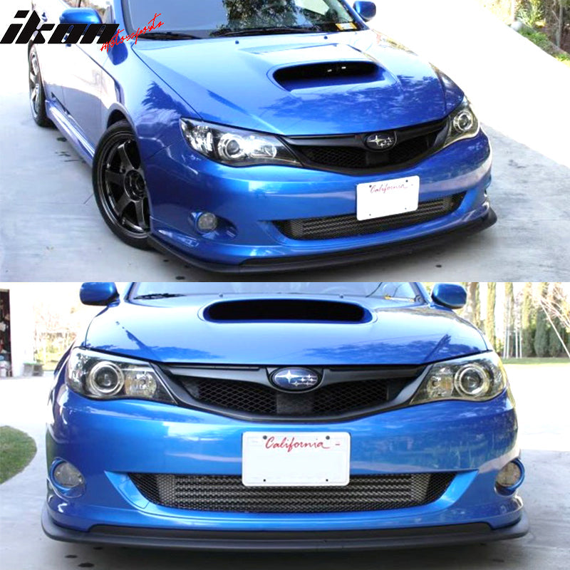 2008-2010 Subaru Impreza WRX Premium CS Style PU Front Bumper Lip