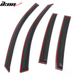2008-2012 Honda Accord Sedan 4 Door Window Visor In Channel Rain Guard