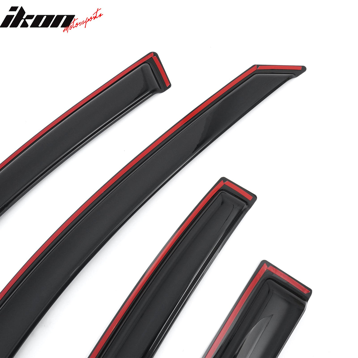 2008-2012 Honda Accord Sedan 4 Door Window Visor In Channel Rain Guard