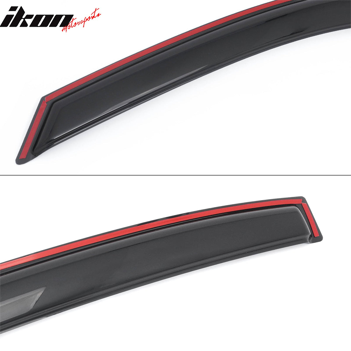 2008-2012 Honda Accord Sedan 4 Door Window Visor In Channel Rain Guard