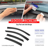 Window Visors for Infiniti EX35 2008-2012 & EX37 2013 & QX50 2014-2017 Smoke Acrylic Rain Sun Deflectors Guard 4PCS Set
