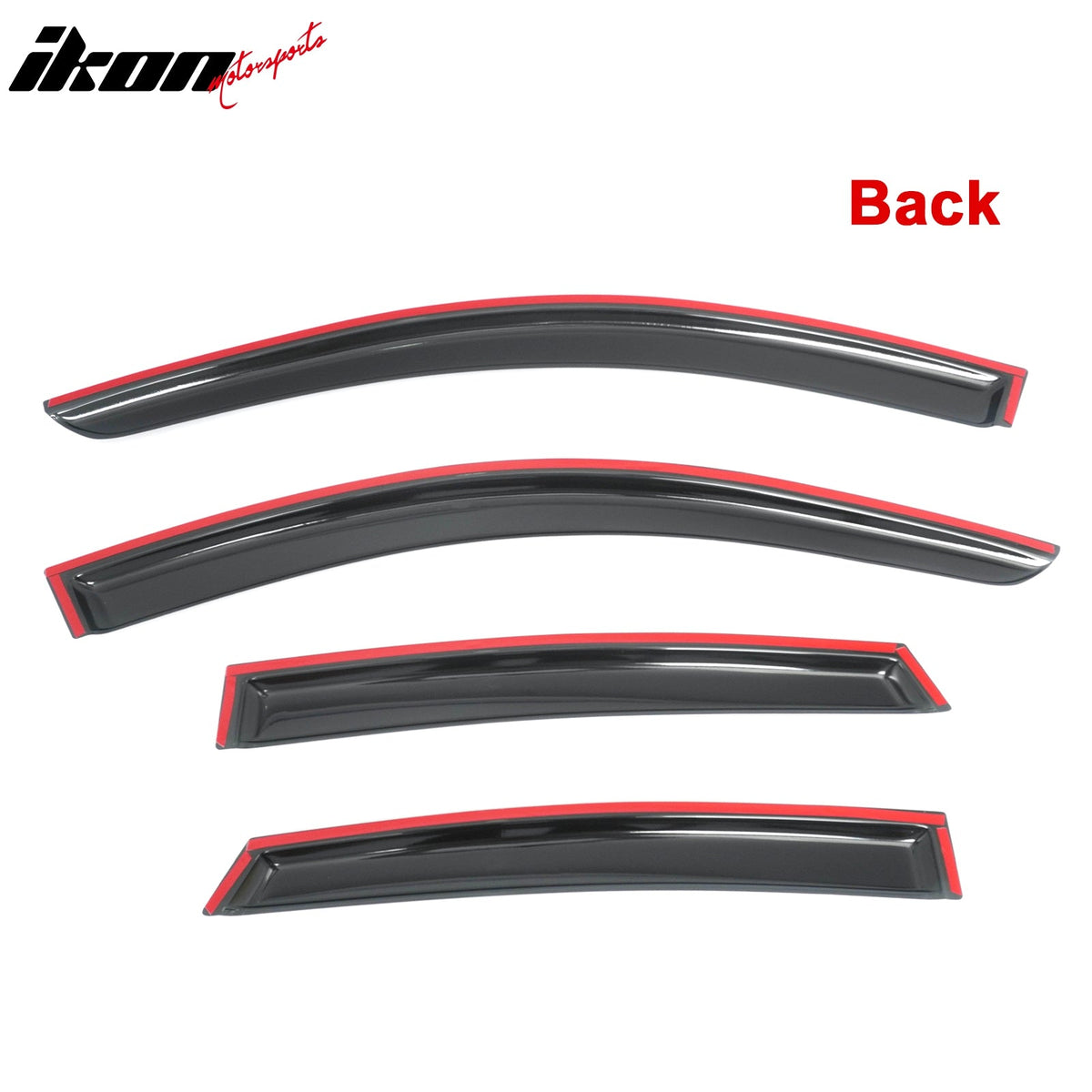 Window Visors for Infiniti EX35 2008-2012 & EX37 2013 & QX50 2014-2017 Smoke Acrylic Rain Sun Deflectors Guard 4PCS Set