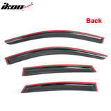 Window Visors for Infiniti EX35 2008-2012 & EX37 2013 & QX50 2014-2017 Smoke Acrylic Rain Sun Deflectors Guard 4PCS Set