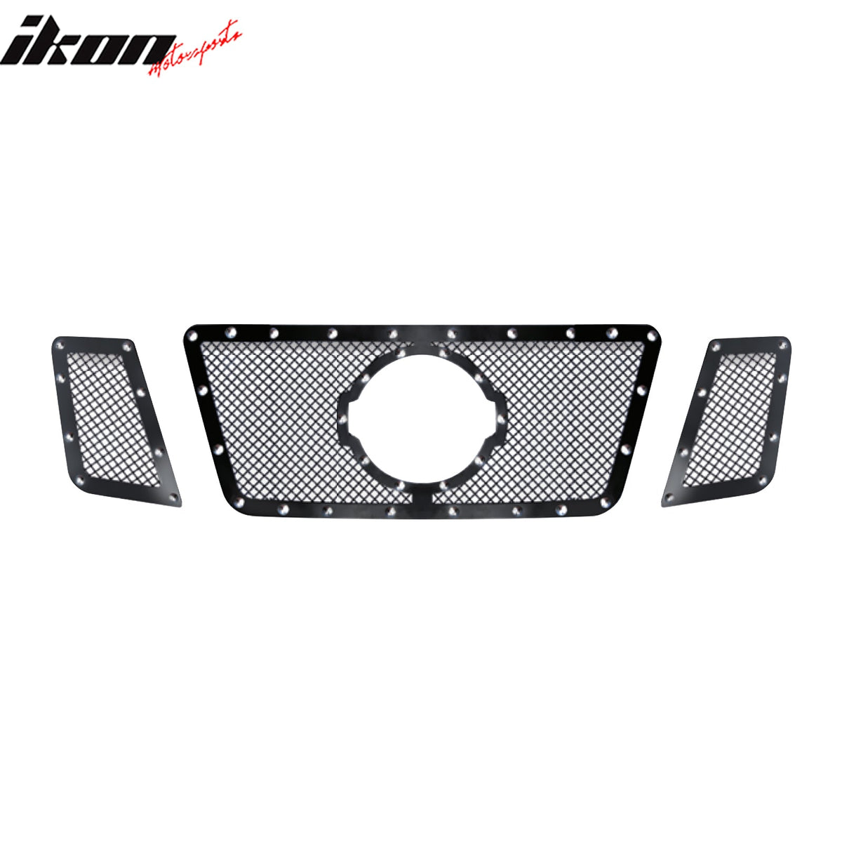 2008-2012 Nissan Pathfinder Perimeter Woven 3PCS Front Grille Inserts