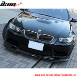 2008-2013 BMW M3 3D Style Unpainted Front Bumper Lip Spoiler - PU