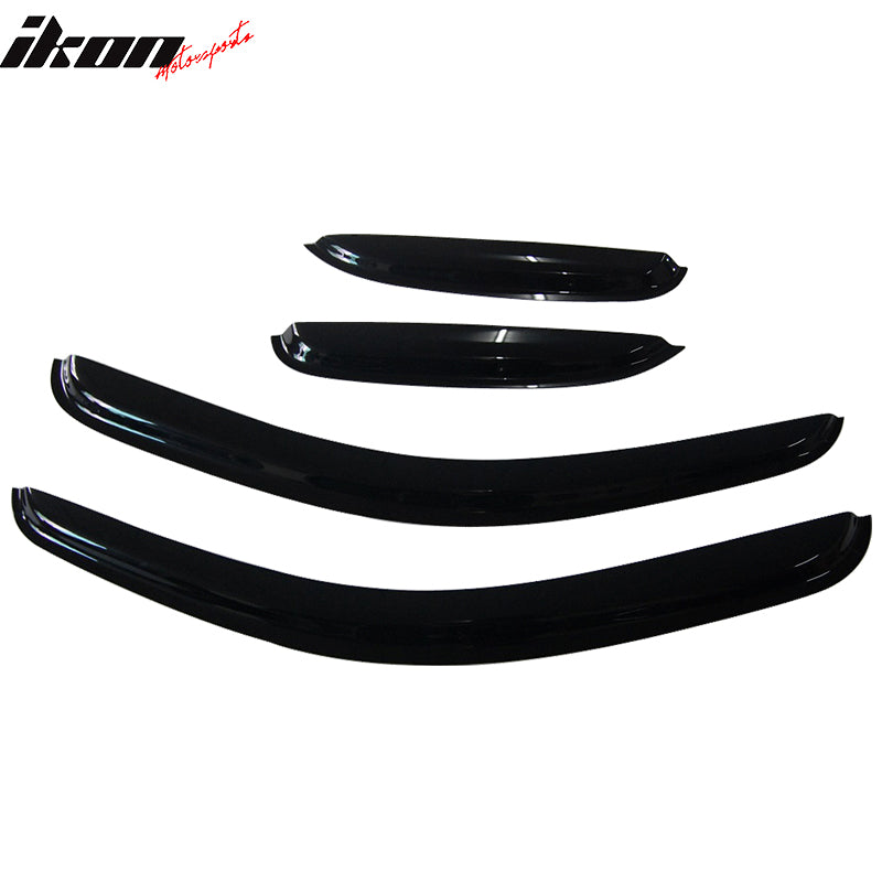 Visor Window for Chevy Silverado 2008-2013 Slim Style Smoke Tinted Acrylic