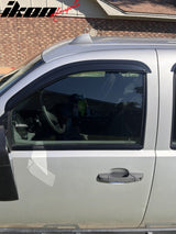 Visor Window for Chevy Silverado 2008-2013 Slim Style Smoke Tinted Acrylic