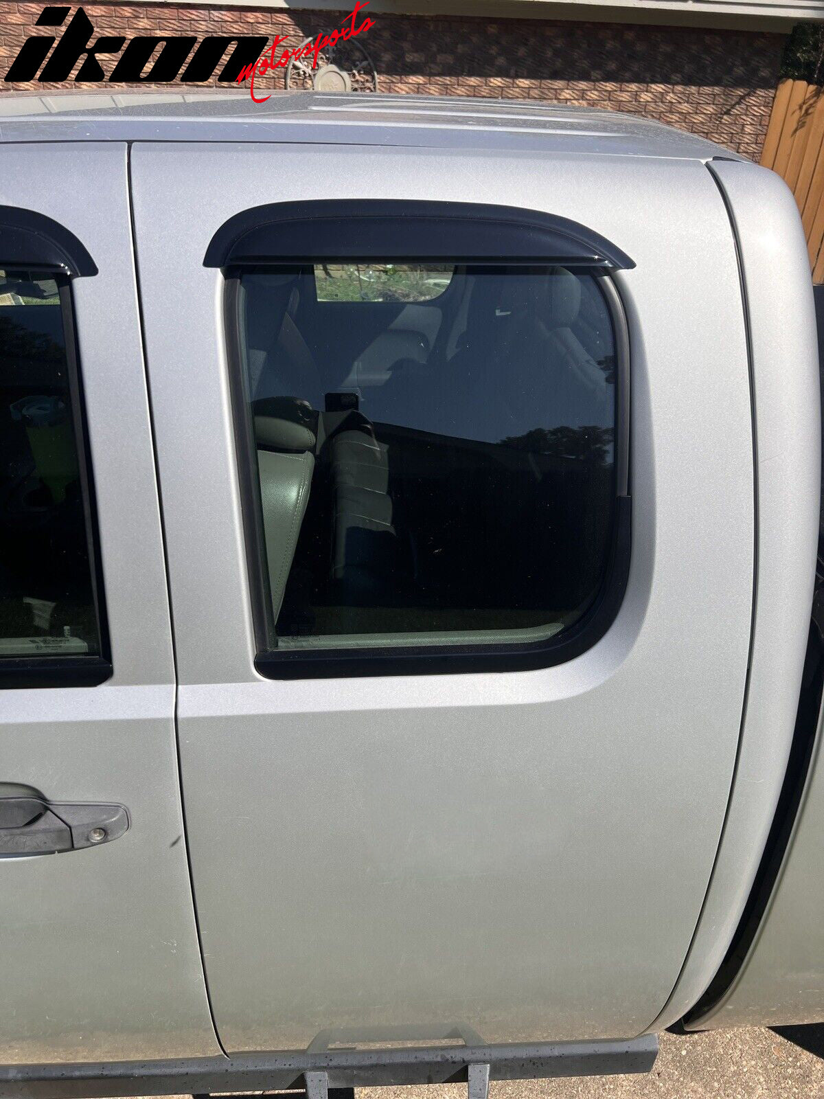 Visor Window for Chevy Silverado 2008-2013 Slim Style Smoke Tinted Acrylic
