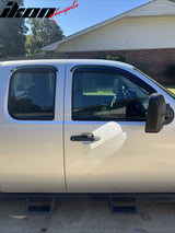 Visor Window for Chevy Silverado 2008-2013 Slim Style Smoke Tinted Acrylic
