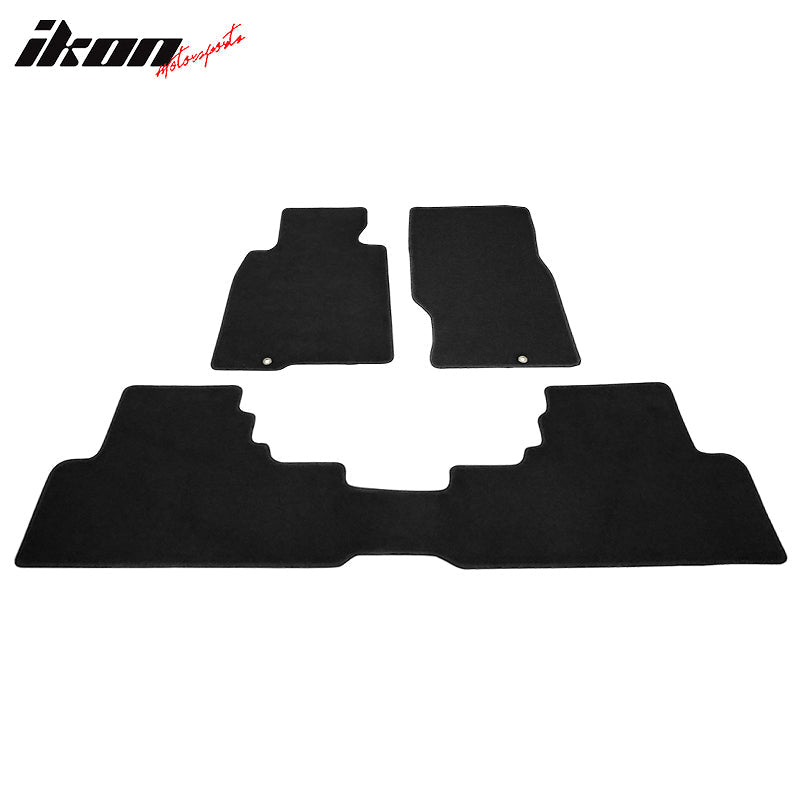 Car Floor Mat for 2008-2013 Infiniti G37 Coupe Black Nylon 3PC