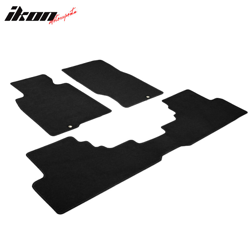 Car Floor Mat for 2008-2013 Infiniti G37 Coupe Black Nylon 3PC