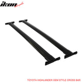 Fits 08-13 Highlander OE Black Roof Rack+Cross Bar Kit Luggage Carrier