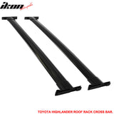 Fits 08-13 Highlander OE Black Roof Rack+Cross Bar Kit Luggage Carrier