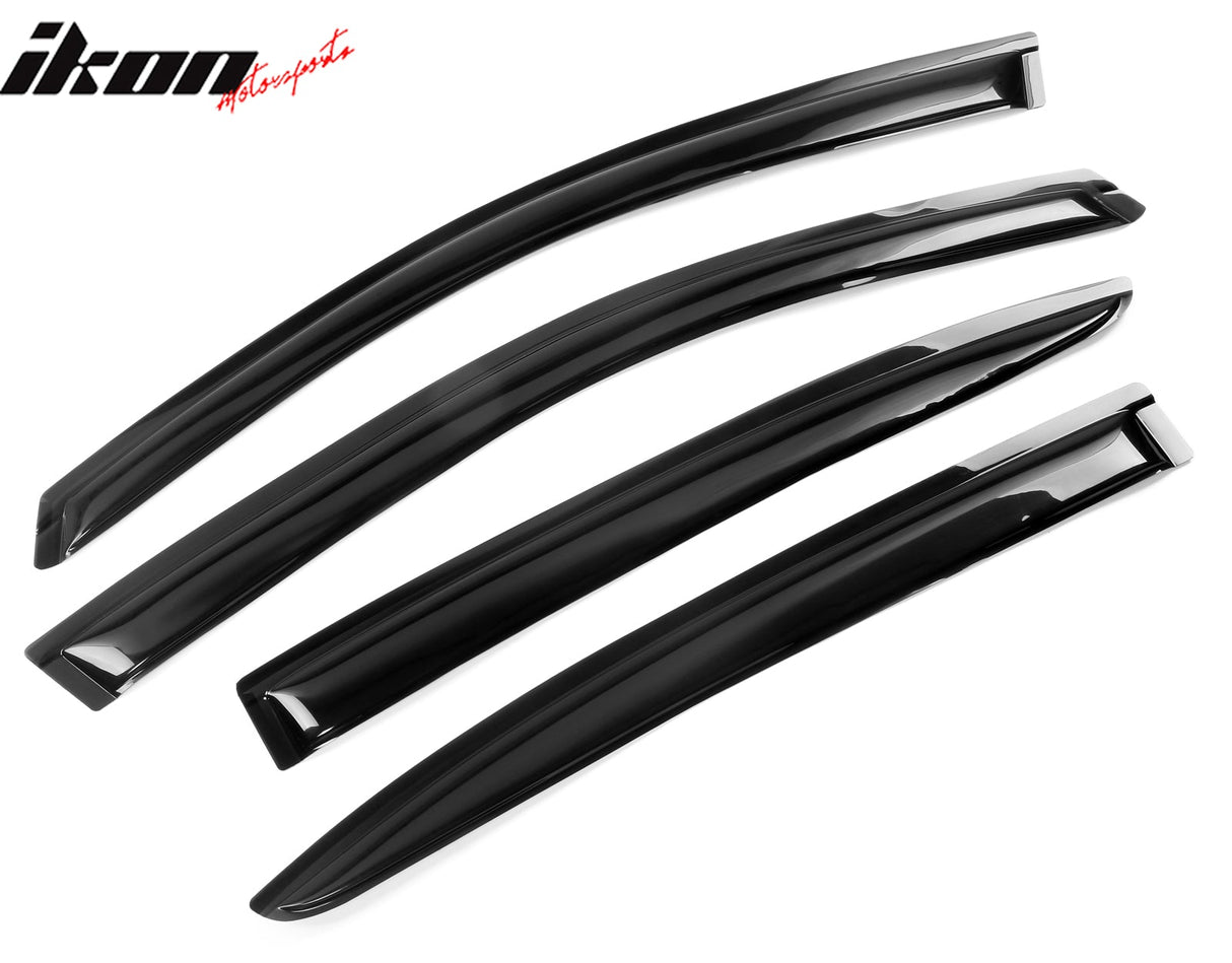 2008-2014 Dodge Avenger Slim Style Smoke Tinted Visor Window Acrylic