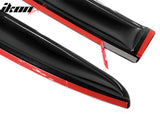 2008-2014 Dodge Avenger Slim Style Smoke Tinted Visor Window Acrylic