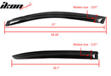 2008-2014 Dodge Avenger Slim Style Smoke Tinted Visor Window Acrylic