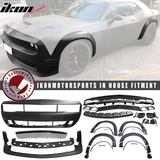 2008-2014 Dodge Challenger Front Bumper + Demon Lip + Fender Flares
