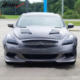 2008-2014 Infiniti G37 Coupe Q60 J Style Unpainted Front Bumper Lip PU