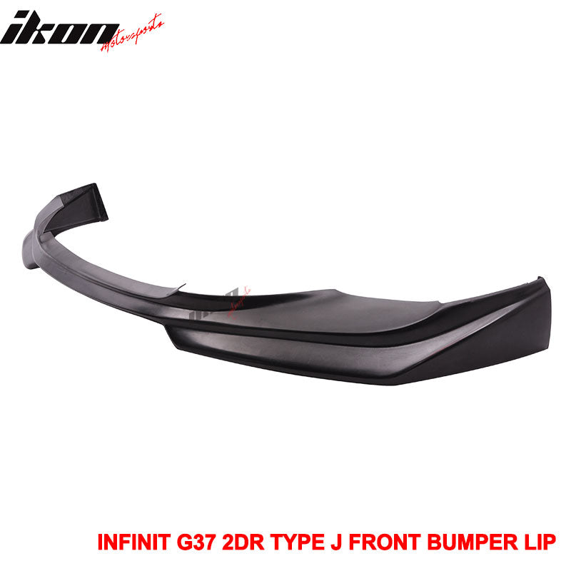 2008-2014 Infiniti G37 Coupe Q60 J Style Unpainted Front Bumper Lip PU