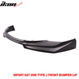 2008-2014 Infiniti G37 Coupe Q60 J Style Unpainted Front Bumper Lip PU