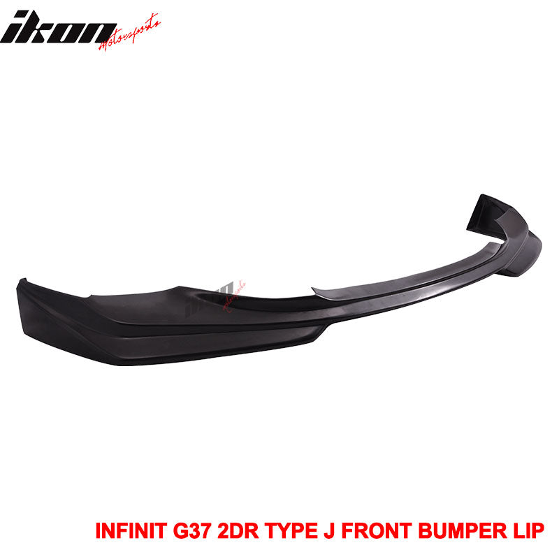2008-2014 Infiniti G37 Coupe Q60 J Style Unpainted Front Bumper Lip PU