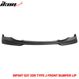 2008-2014 Infiniti G37 Coupe Q60 J Style Unpainted Front Bumper Lip PU