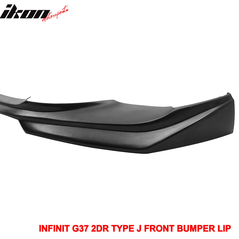 2008-2014 Infiniti G37 Coupe Q60 J Style Unpainted Front Bumper Lip PU