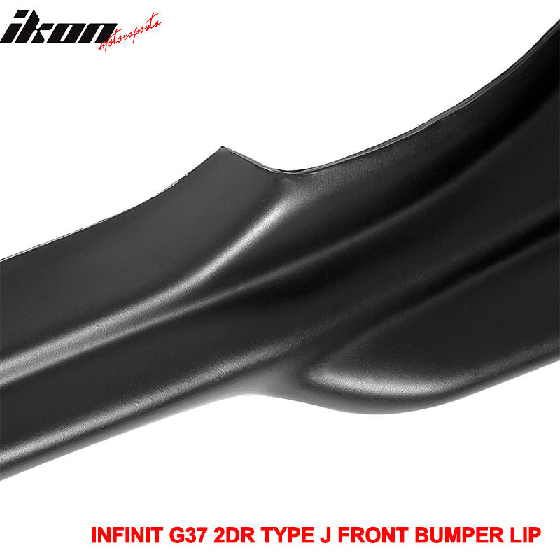 2008-2014 Infiniti G37 Coupe Q60 J Style Unpainted Front Bumper Lip PU
